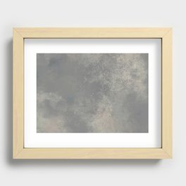 Abstract gray background Recessed Framed Print