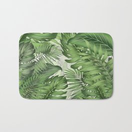 Tropical Jungle Leaf Botanical Bath Mat
