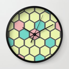 gelato honeycomb Wall Clock