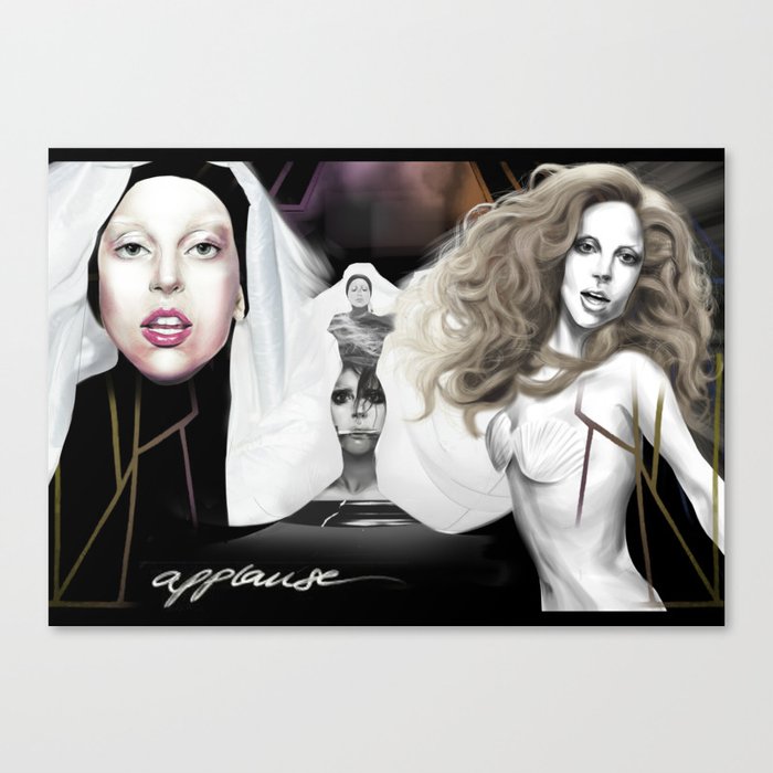 I live for the applause Canvas Print