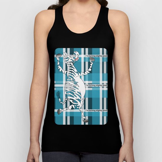 Zebra Unisex Tank Top
