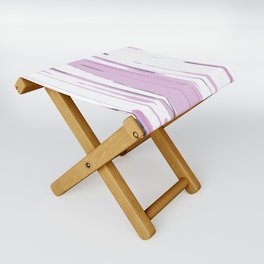 Pink Bamboo Forest: Abstract Digital Watercolor Painting Folding Stool