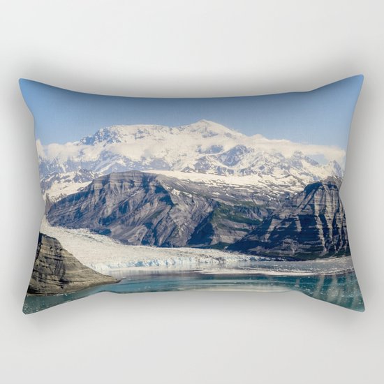 Mountain Lake Landscape Rectangular Pillow