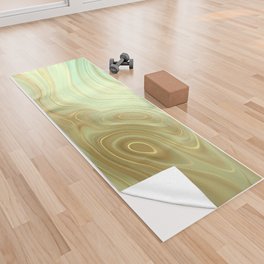 Gold Abstract Agate 20 Yoga Towel