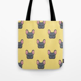Blue Frenchies Tote Bag