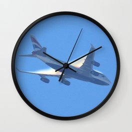 Jumbo Halo Wall Clock | Photo, Vapour, 747, Halo, Jumbojet, Aircraft, Aeroplane, Airplane, Jetplane, Travel 
