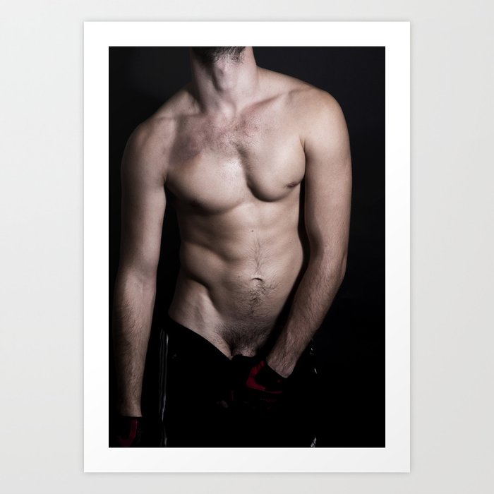 show me a picture of your abdomen muscles Photographic Print for