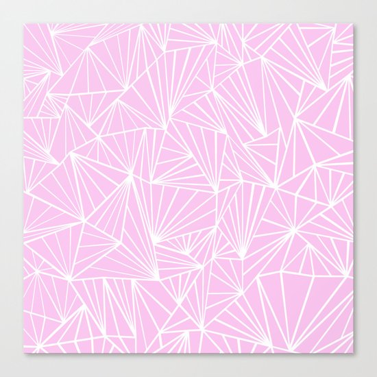 Ab Fan Pink Canvas Print