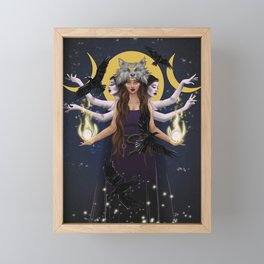 Hecate Goddess Framed Mini Art Print