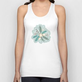 Winter foliage and oranges Unisex Tank Top