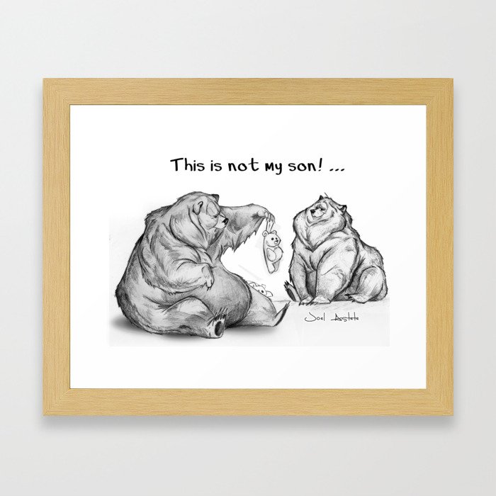 This is not my son ... Framed Art Print