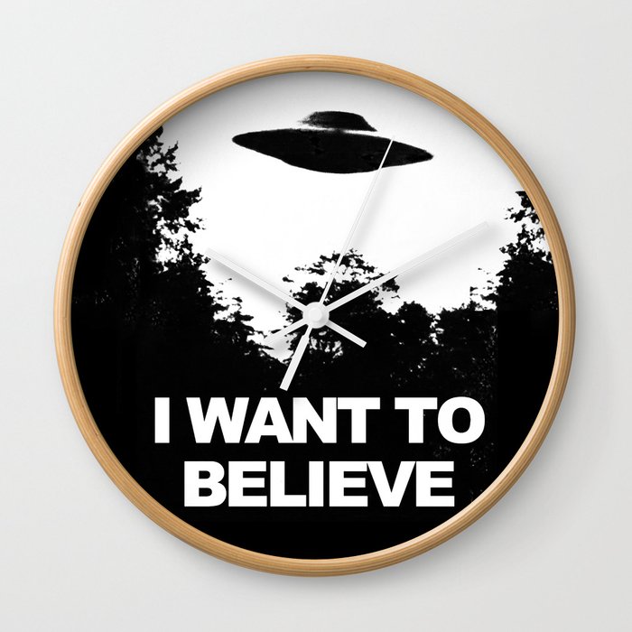 I WANT TO BELIEVE Wall Clock
