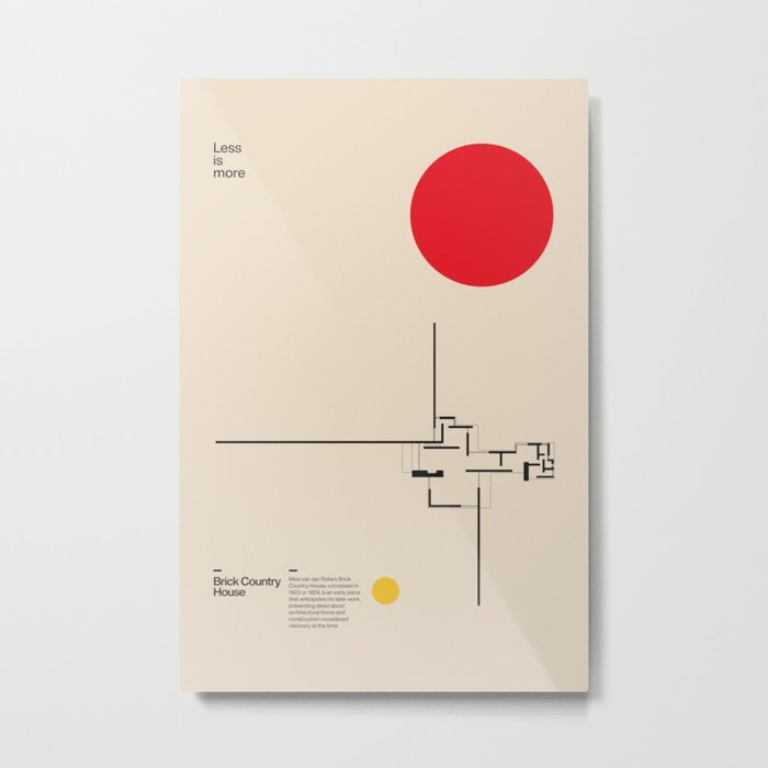 額装済/mies van der rohe/バウハウス ロー・ハウス〉1931、ルートヴィヒ・ミース・ファン・デル