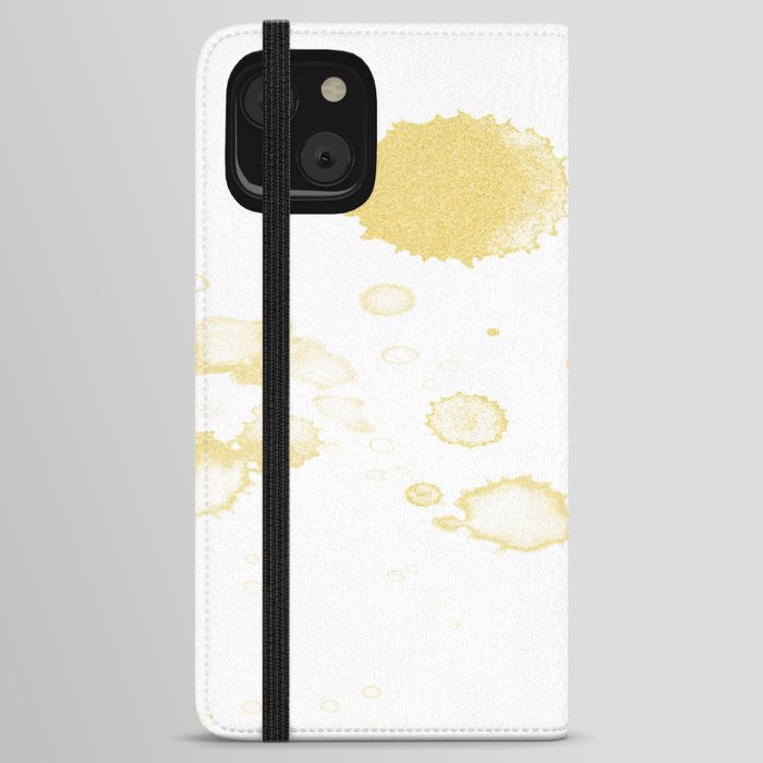 Yellow Watercolor iPhone Wallet Case