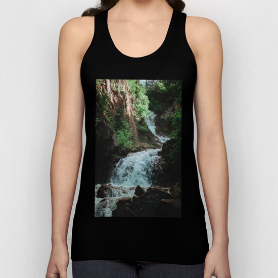 Alaska Waterfall Unisex Tank Top
