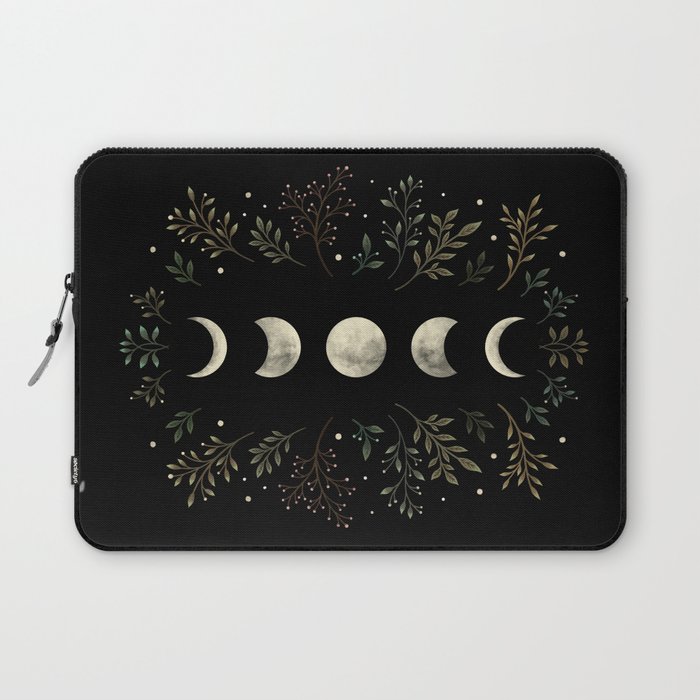 Moonlight Garden - Olive Green Laptop Sleeve