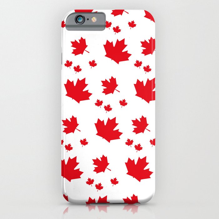 Canada Maple Leaf-Large-White iPhone Case