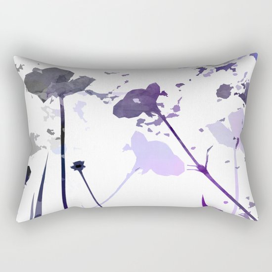 Field of Flowers Indigo Rectangular Pillow