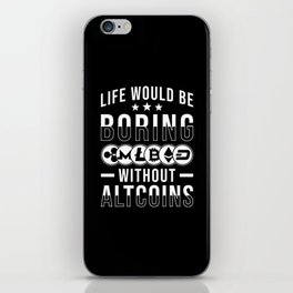 Altcoins Gangster Cryptocurrency Coin Gift iPhone Skin