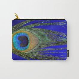 Peacock Feather Macro Carry-All Pouch