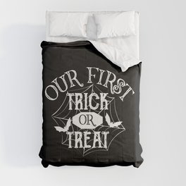 Our First Trick Or Treat Halloween Baby Comforter