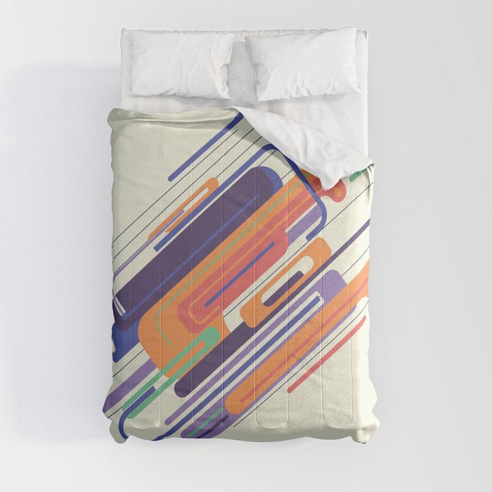 Abstract Lines Comforter
