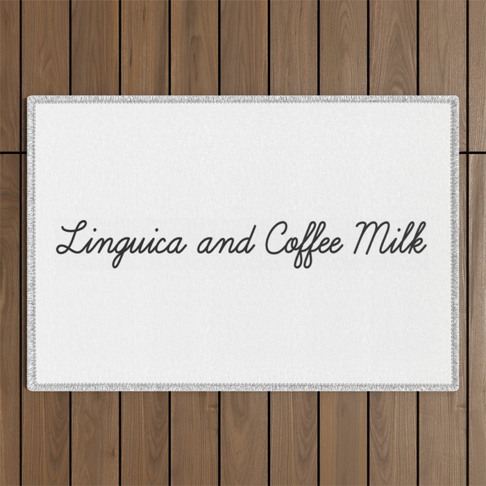 Linguica and Coffee Milk Outdoor Rug