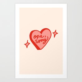 Ope, Sorry Midwest Phone Case Art Print