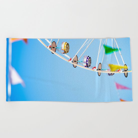 Manege sky colour Beach Towel