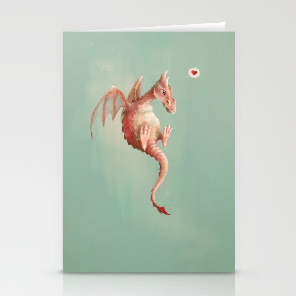 Fruit Dragons: Strawberry Stationery Cards