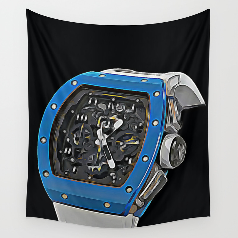 Blue Case Richard Mille Watch Wall Tapestry By Steevee1178 Society6