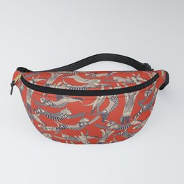 cat party retro Fanny Pack