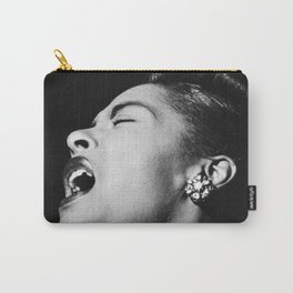 Billie Holiday, 1940's black and white photograph / photography / photographs Carry-All Pouch