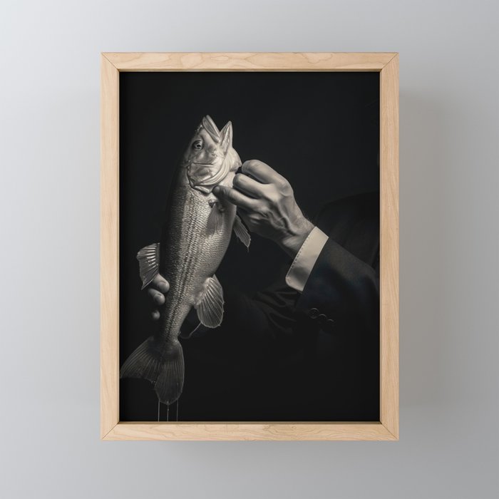 A Fish Rots From the Head Down Framed Mini Art Print