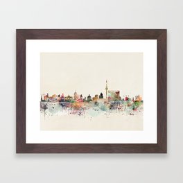 watercolour Wall art- various Sizes Print Germany Berlin Inspired Frame Not Included Poster
