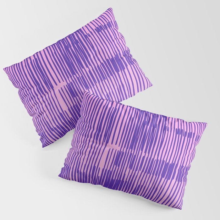 Lines | Purple Pink Pillow Sham