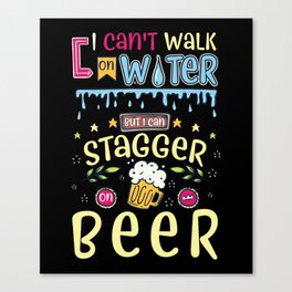 I Can't Walk On Water Canvas Print