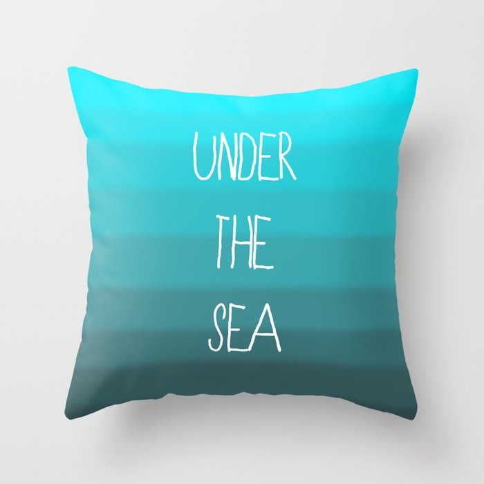 Under The Sea Throw Pillow