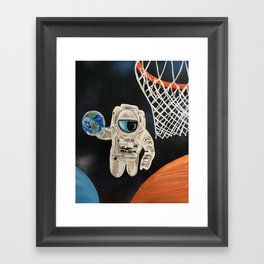 Space Games Framed Art Print