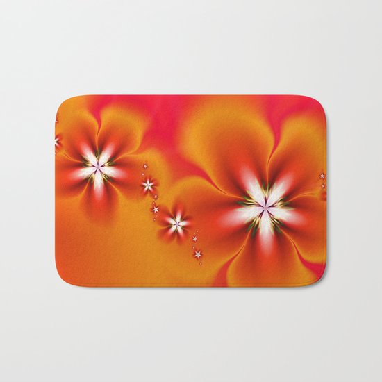Fleur d'Automne Fractal Bath Mat