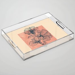 Hibiscus Colors Acrylic Tray