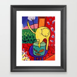 Cat with Red Fish- Henri Matisse Framed Art Print