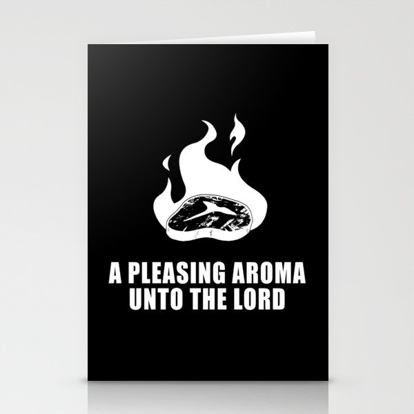 Christian Food Burnt Offering Stationery Cards