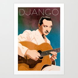 Django Reinhardt – Jazz Manouche Art Print
