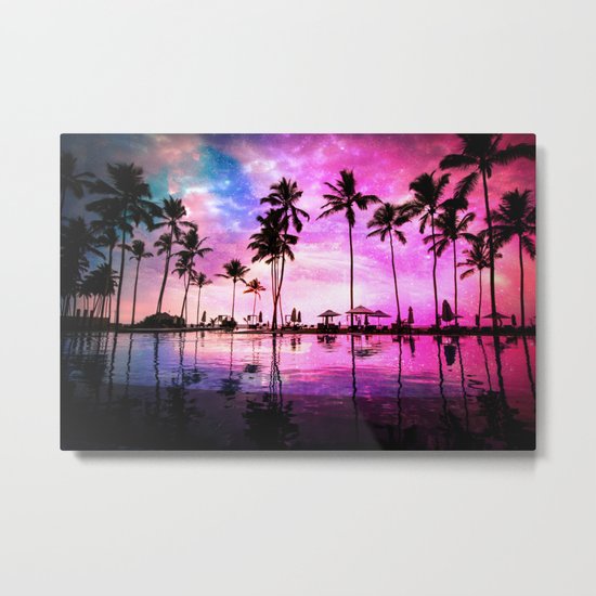 Neon Sunset Metal Print
