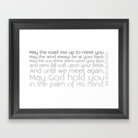 Irish Blessing Framed Art Print