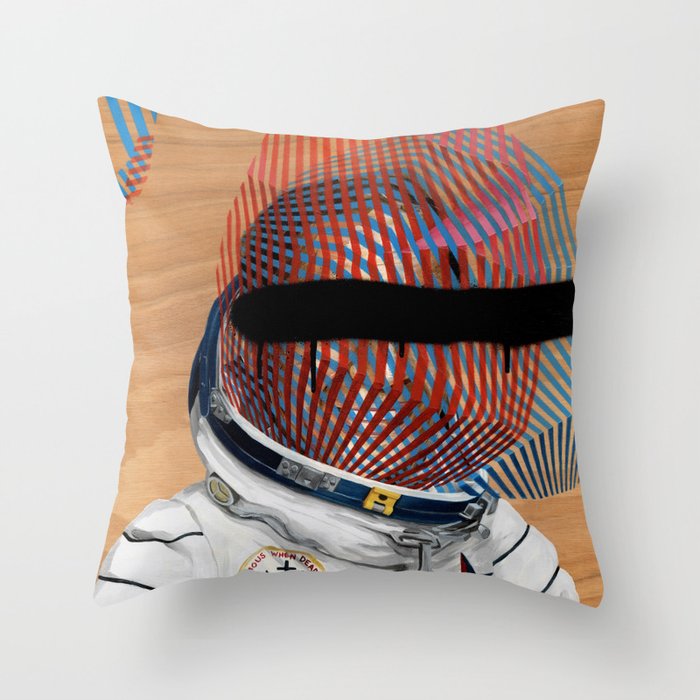 Spaceman No:2 Throw Pillow