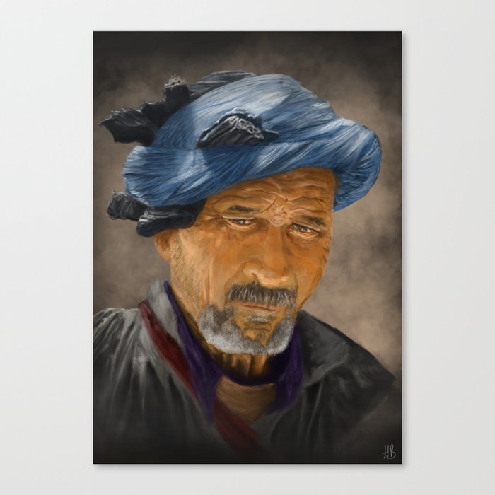 Moroccan Nomad Portrait Canvas Print