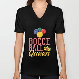 Bocce Ball Italian Bowling Bocci Player V Neck T Shirt