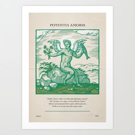 Potentia Amoris - green  Art Print